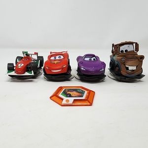 Lot of 5 Disney Infinity Pixar Cars Lightning McQueen Mater Francesco Boost